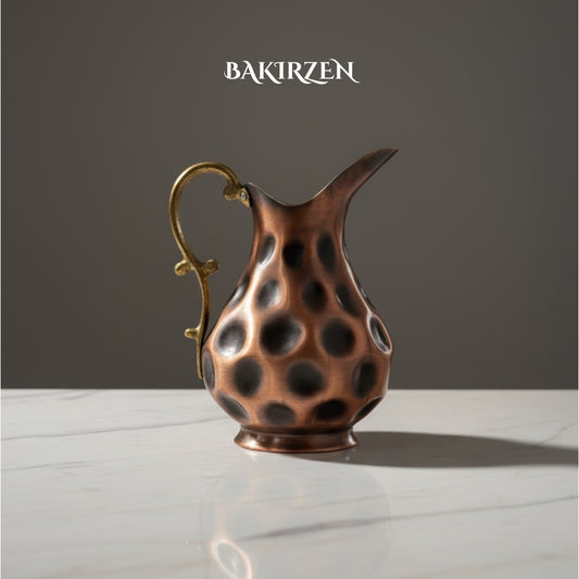 Siyah Çökertme Bakır Sürahi (1,5L)