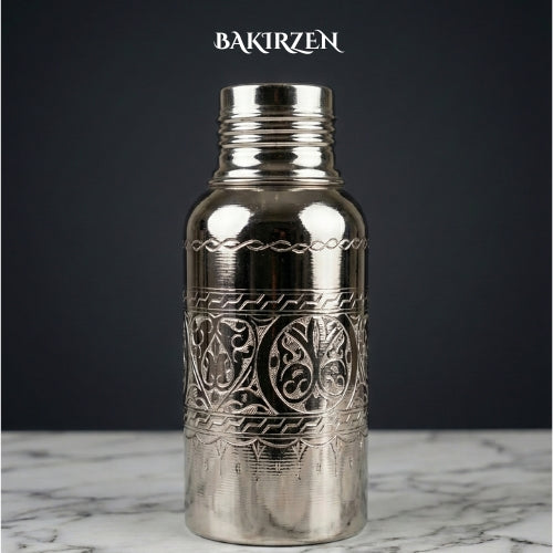 Gümüş, İşlemeli Bakır Matara (1.6L)