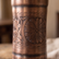 Yuvarlak, Siyah İşlemeli Bakır Matara (750ml)